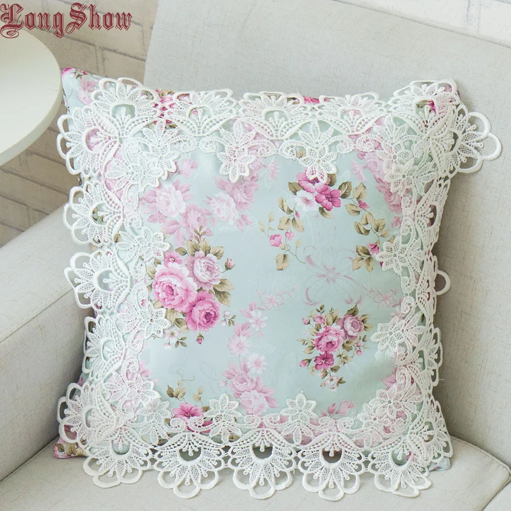 

Creative Modern Style 45x45cm Square Green Color Soft Jacquard Cloth Pillow Cover Case