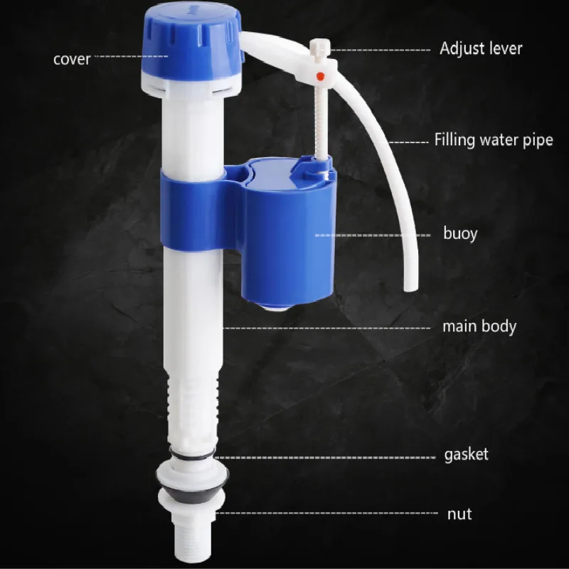 Регулируемая высота 21-28 см, Универсальный клапан для наполнения туалета, запчасти для туалета, аксессуары для бака для туалетной воды