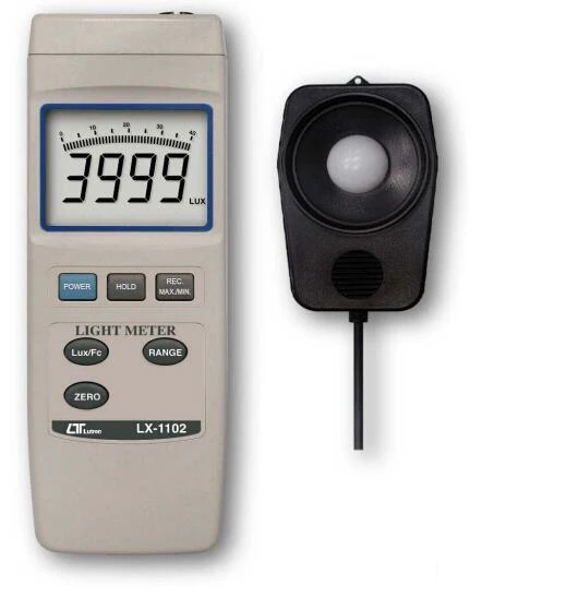 LX 1102 Digital Light Meter Lux Luminometer Illumination Design 400000