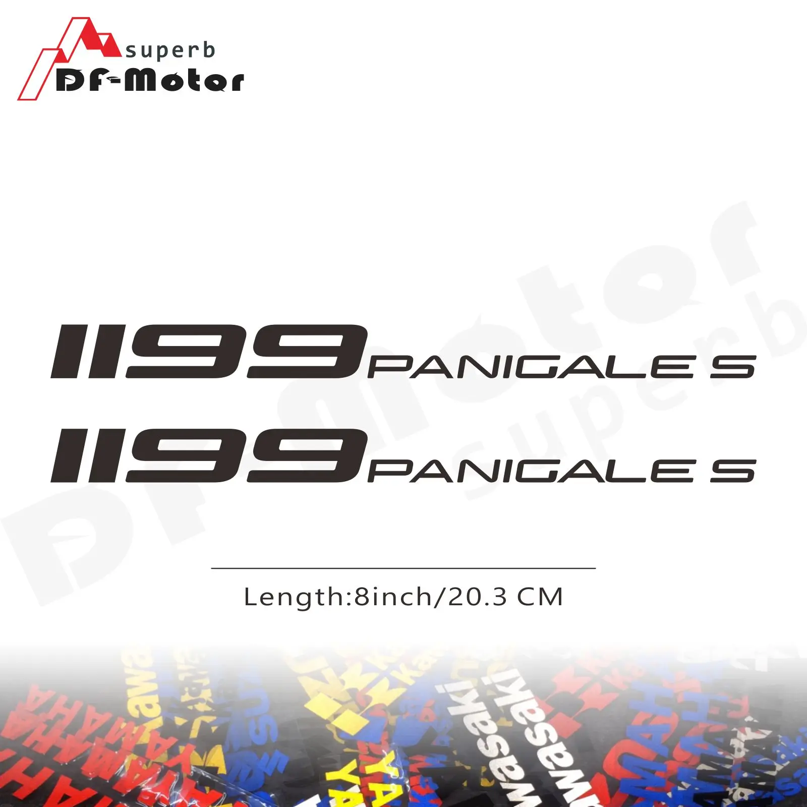 

8Inch Reflective Sticker Decal Motorcycle Car Sticker Wheels Fairing Helmet Sticker Decal for DUCATI 1199 Panigale PANINGALES