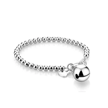 

Fashion women solid silver bracelet 100% 925 sterling silver charm girl bracelets.Children's silver bracelet. silver jewelry