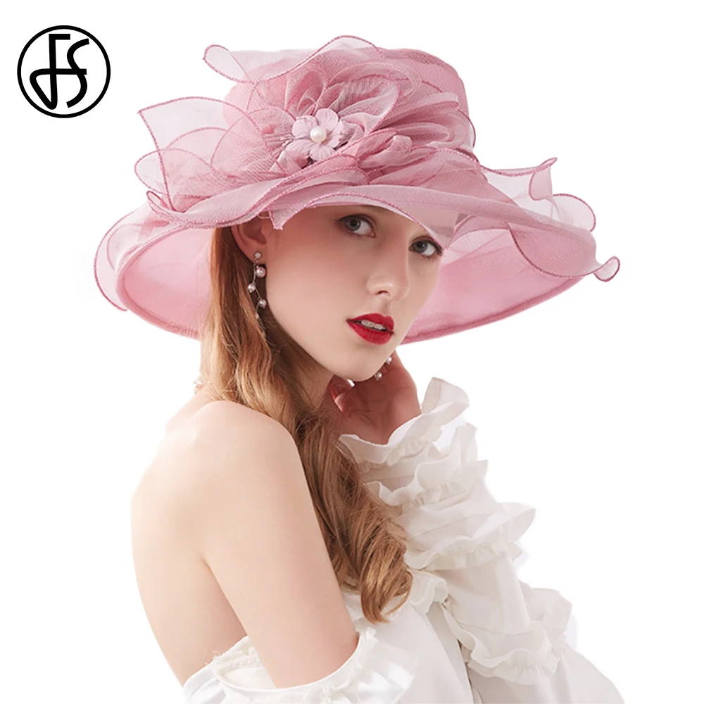 FS Musim Panas Organza Fascinator Hat 