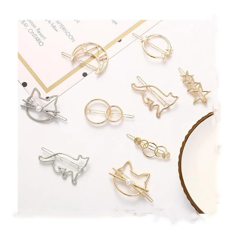

Girls Cute Crystal Cat Hairpins Hair Clips Hairpin Hair Accessories Fashion Brooches Women Jewelry Hair Accessories Head wear