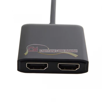 

10PCS/CY USB-C USB 3.1 Type C to Dual HDMI 4K 30HZ Adapter for Laptop & Monitor HDTV