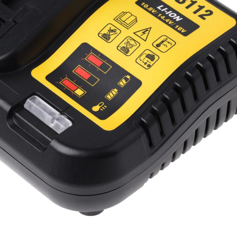 Dcb112 Li-Ion Батарея Зарядное устройство для Dewalt 10,8 V 12V 14,4 V 18V Dcb101 Dcb200 Dcb140 Dcb105 Dcb200 черный