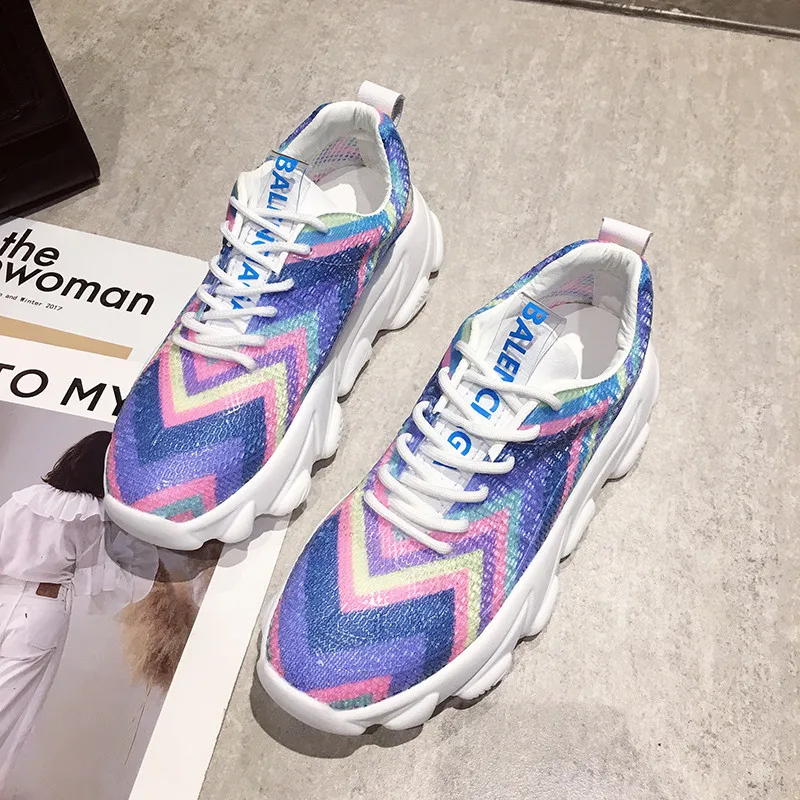 

YRRFUOT Sneakers For Women Flyknit Outdoor Brand Woman Trend Shoes Loafers New Zapatillas Mujer 2019 Women Fashin Shoes Solf