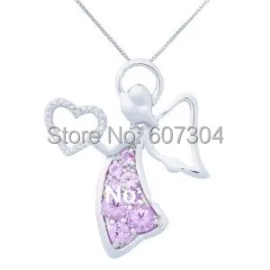 5Pcs/Lot Fashion Jewelry Crystal Lovely Shiny Angel Pendant Necklace | Украшения и аксессуары