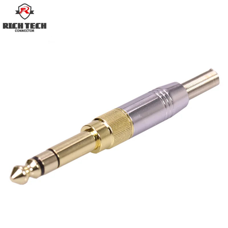 50pcs/25sets 3Poles Stereo Jack 1/4
