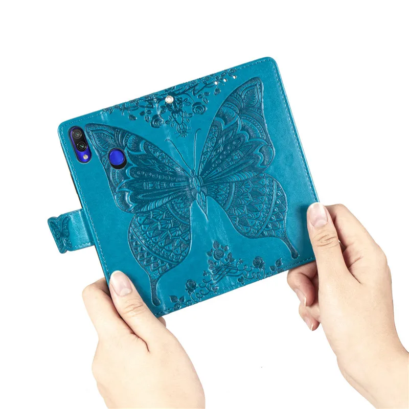 xiaomi leather case design 3D Butterfly Wallet Flip Case For Xiaomi Redmi 8 7A 6A 5 Plus 4A 4X Note 8 8T 5A 4 5 7 6 Pro Go Mi A1 5X A2 8 Lite 7A 8A Cover xiaomi leather case handle