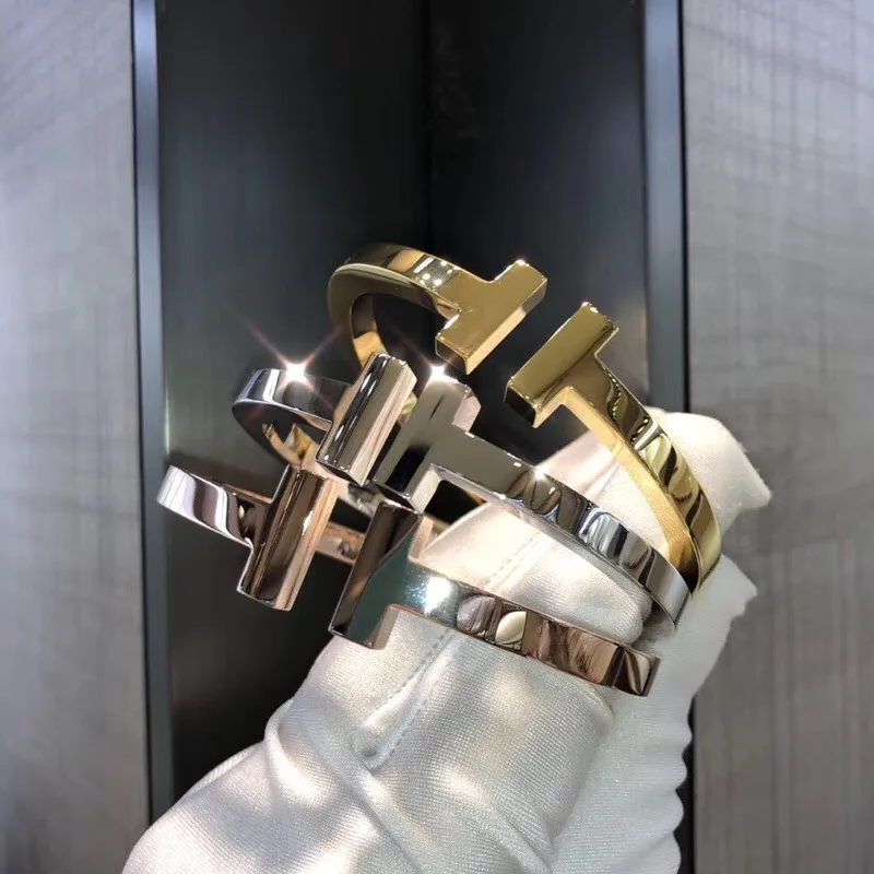 

Hot Famous brand jewelry heavy big heart bracelet bangles