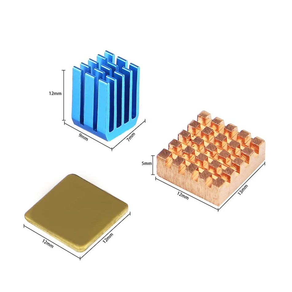 Raspberry Pi вентилятор Радиатор Комплект для охлаждения кулер 3/2 Модель B + медный