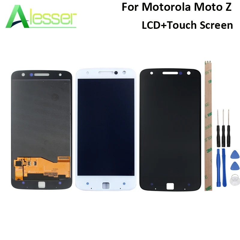 

Alesser For Motorola Moto Z LCD XT1650 XT1650-03 Display And Touch Screen Screen Digitizer Assembly Replacement Accessory +Tools