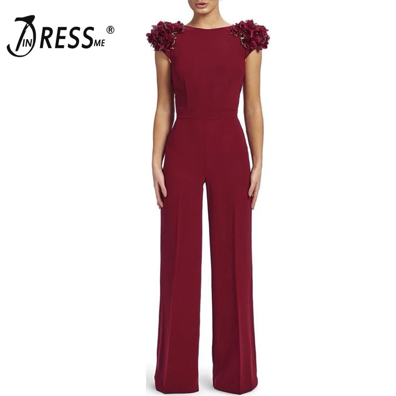 INDRESSME 2019 женские модные сексуальные комбинезоны с цветочным принтом коротким