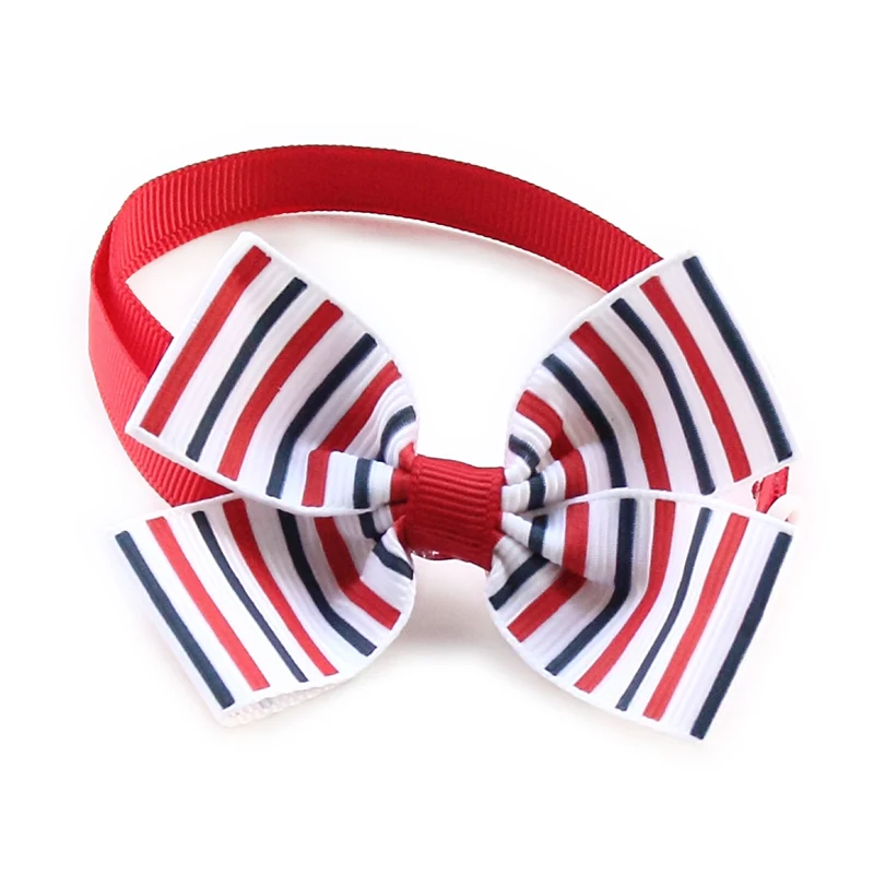 

60Pcs Armi store Handmade Striped Ribbon Festival Dog Tie Dog Bow Ties 6031062 Pet Accessories Supplies Wholesale