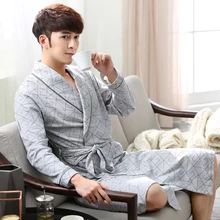 Зима осень толстый хлопок для мужчин's ванной халаты мужчин's Домашняя одежда мужской пижамы для отдыха китайский кимоно мужчин