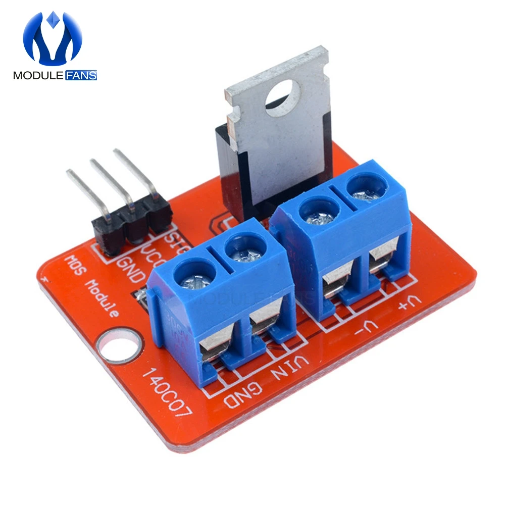 Модуль драйвера Mosfet IRF520 для Arduino MCU ARM Raspberry Pi 3 в 5 Power MOS PWM Dimming светодиодный 2 шт.|mosfet