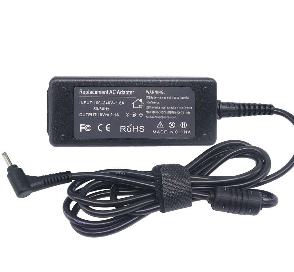 AC محول شاحن للكمبيوتر المحمول 19 V 2.1A 40 W ل ASUS Eee PC 1005HA الطاقة كابل كهربائي 2.3 مللي متر * 0.7 مللي متر AC محول شاحن للكمبيوتر المحمول 19 V 2.1A 40 W ل ASUS Eee PC 1005HA الطاقة كابل كهربائي 2.3 مللي متر * 0.7 مللي متر