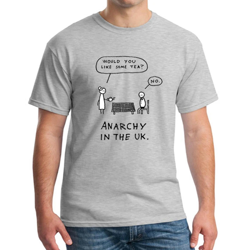 

Brand new Tee Shirts Men funny printed Anarchy in the UK Design men casual T-shirt summer Short Sleeve O-neck Tshirts NN