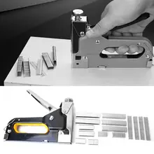 Гвоздя ружье сплав Сталь 3-в-1 степлер ручной ногтей катушки гвоздильщик пистолет с дверью-гвоздь в виде буквы Т для наращивания ногтей