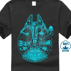 Millennium Falcon для взрослых унисекс футболка Blk футболка Homme Футболка мужская смешная