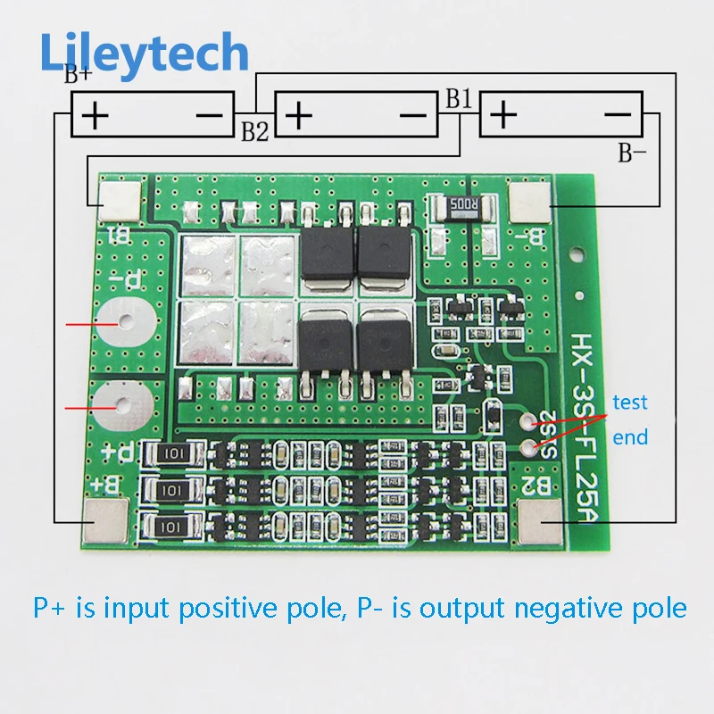3S 15A Lithium Battery Charger Protection Board 12.6V 3pcs
