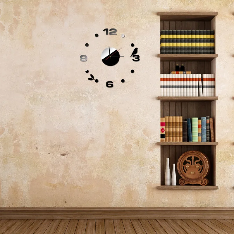 Настенные Стикеры часы винтажный домашний декор модные домашние настенные