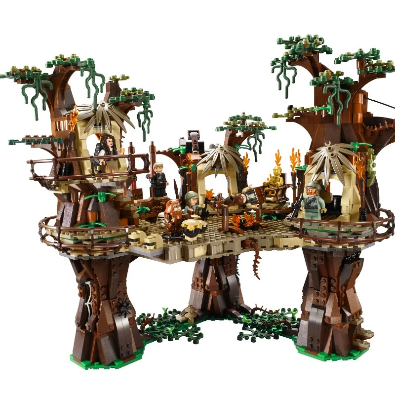 

Building Blocks EWOK VILLAGE Compatible Legoe Star war 10236 kids Bricks toys for children gifts 1990Pcs