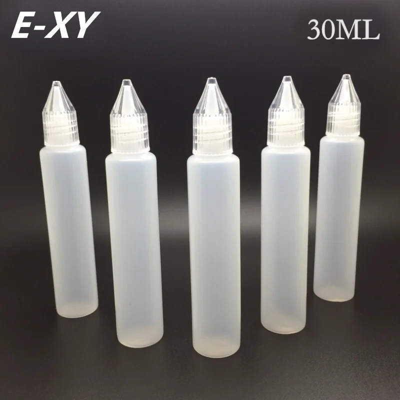 

E-XY Bottle e cigs pen style bottles long slim 15ml 30ml pet Dropper Bottles Child Proof Bottle caps for e-liquid
