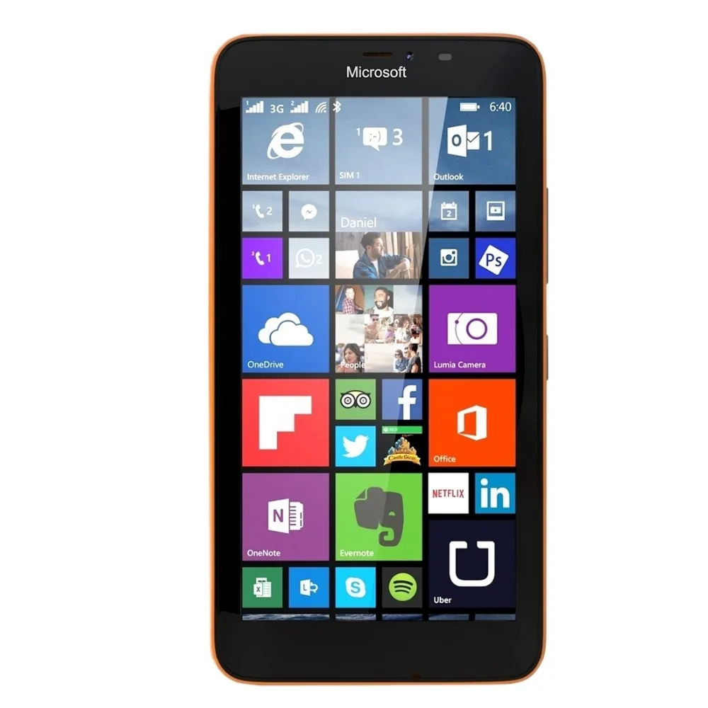 Nokia Lumia 640 и Lumia 640XL с одной sim-картой и двумя sim-картами 5,0 дюймов 8 Мп четырехъядерный процессор 8 Гб ПЗУ 1 ГБ ОЗУ разблокированный сенсорный экран хороший