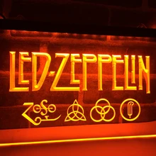 LF002-Zeppelin Рок н ролл Панк светодиодный неоновый свет вывеска домашний декор ремесла
