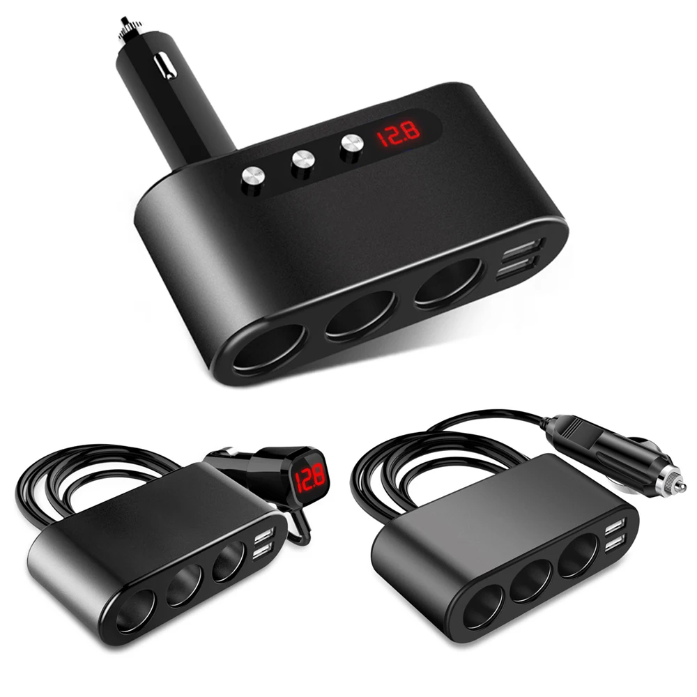 Автомобильный прикуриватель с двумя USB портами 5 В 3 1 А|Зажигалка| |