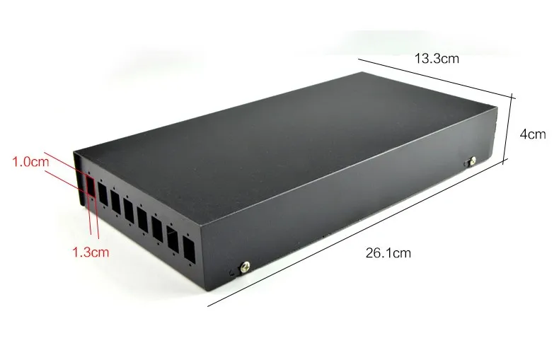 2pcs Fiber Terminal Box with 8 Port SC Adapter or pigtail and two Cable Gland for 5 to 10mm cable