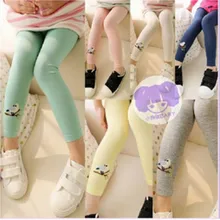 Новинка; Лидер продаж; новые детские штаны; леггинсы в Корейском стиле; новые детские леггинсы с вышивкой в виде птиц для девочек; сезон осень; высокое качество