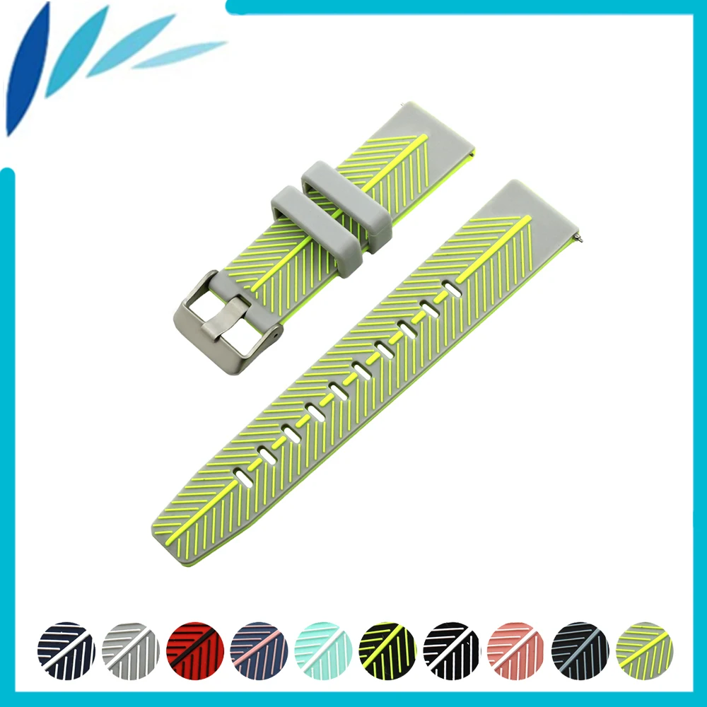 

Silicone Rubber Watch Band 22mm for Samsung Gear S3 Classic / Frontier Quick Release Resin Strap Wrist Loop Belt Bracelet Black