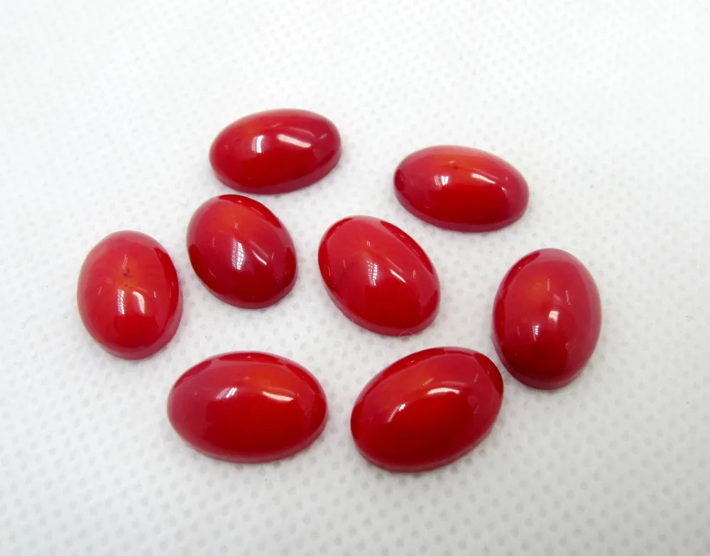 Red coral 10x14mm (4)
