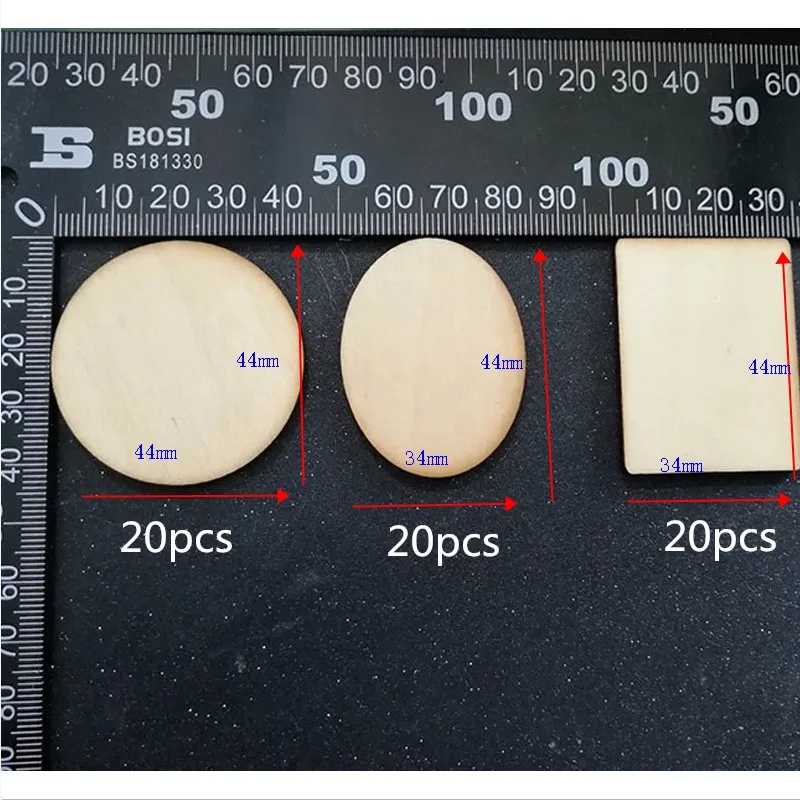 60 шт. Незавершенное пустое дерево круг Овальный Прямоугольник Деревянный бирки лазерный вырез ремесла подарок декор простые диски 3 формы