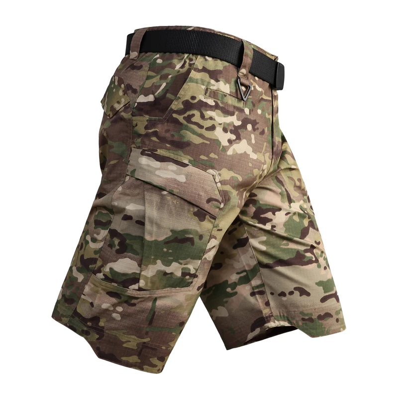 Мужские шорты, тактические, военные, камуфляжные, карго шорты, армейские, мульти карманы, страйкбол, пейнтбол, спортивная одежда, повседневные шорты, Homme