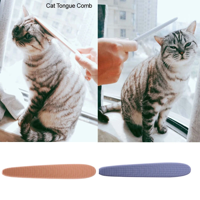 Chat Langue Brosse Doux Pet Peigne Pour Chiens Chats Avec Cheveux Longs Courts Message Demelant Enlever Les Poils De Chat Brossage Peau Sensible C Aliexpress
