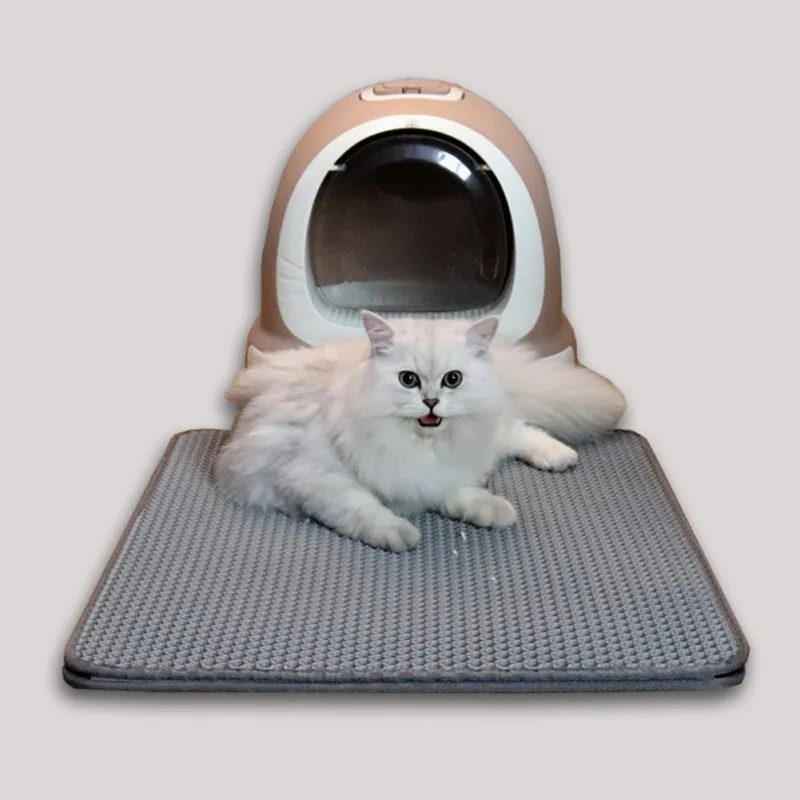 Fxcktht Ragdoll Vente Pet Litiere Pour Chat Tapis Multi Fonction Non Slip Piege A Pad Chats Toilette Double Couche Avec Base Impermeable L Eau Fournitures Pas Cher Prix