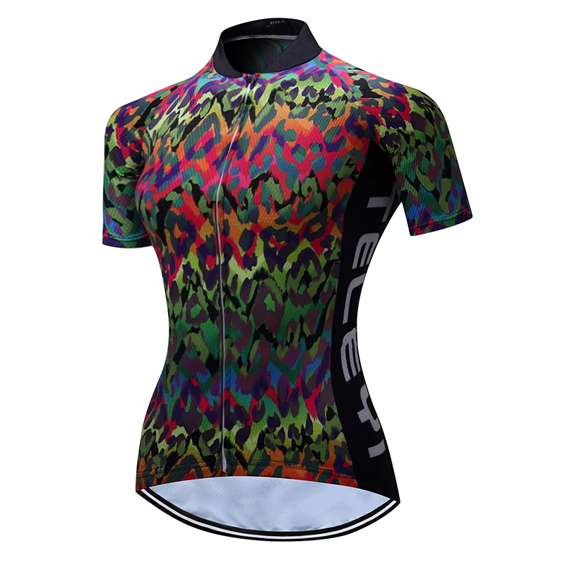 Teleyi Respirant Vélo Jersey Femmes Tenue Cycliste Sport