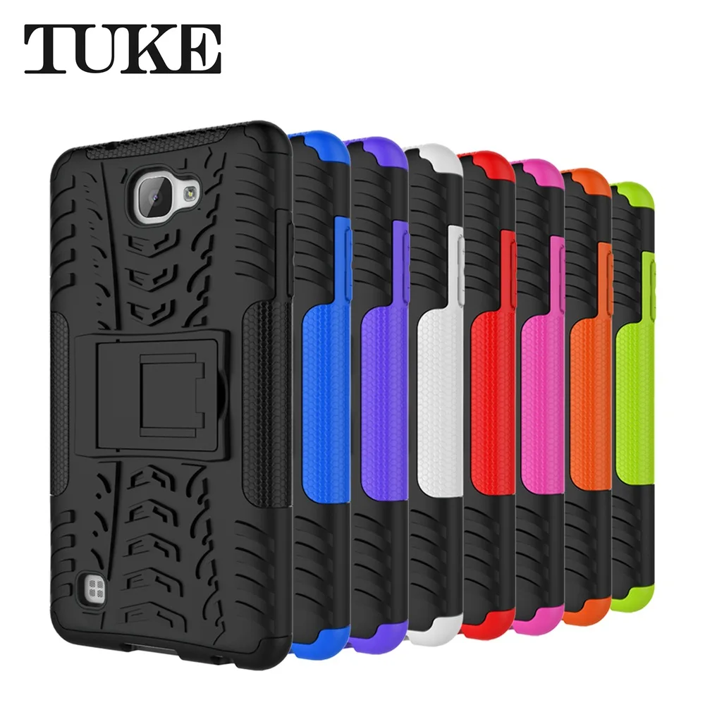 

TUKE Armor Shockproof TPU+PC Case For LG X Max Funda Stand Back Cover For LG XMax Housing Etui