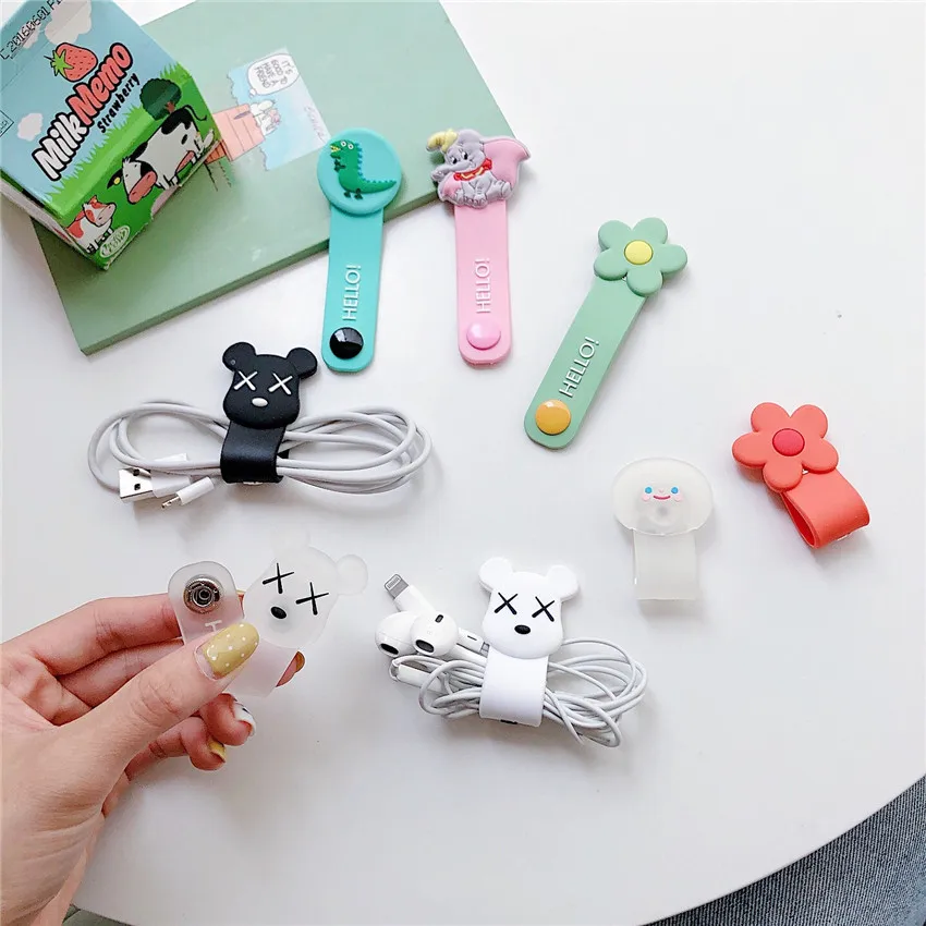 

Cartoon Cable Protector Data Line Cord Protector Protective Case Cable Winder Cover For iPhone USB Charging Cable For iPhone xr
