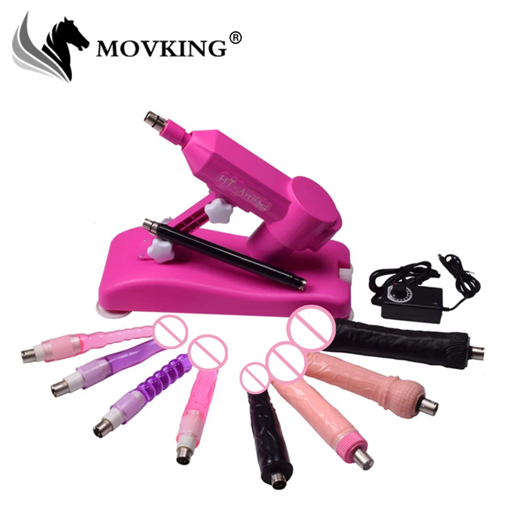 Movking New Arrival Automatic Sex Machine Gun With 8 Kinds Dildos 