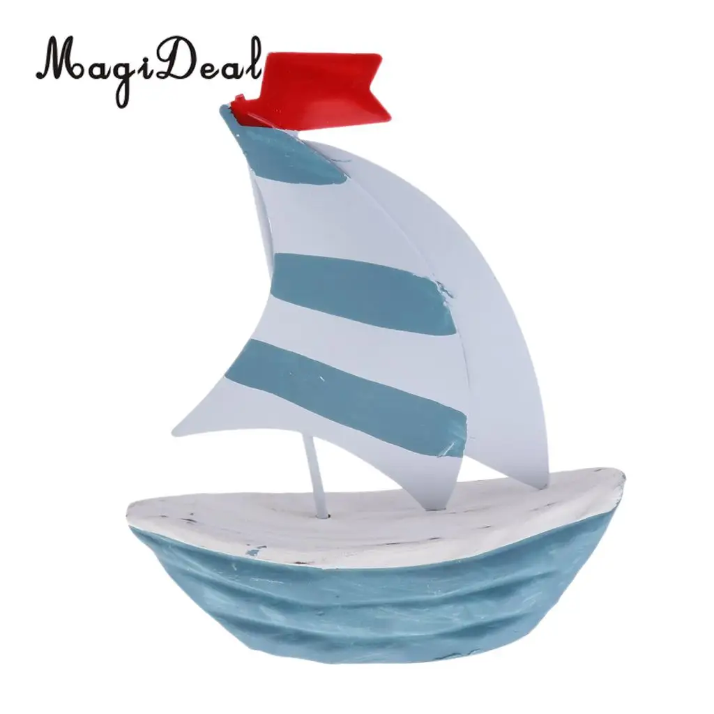 MagiDeal 5'' Nautical Wooden Handcrafted Ship Model Sailing Boat Tabletop Ornament for Kids Children Toy Great Gift 3Kinds