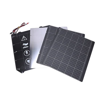 

PPYY NEW -For Clone Prusa I3 Mk3 Magnetic Heated Bed Mk52 Wiring Thermistor Kit With Magnet + Steel Sheet +2Pcs Black Sticker