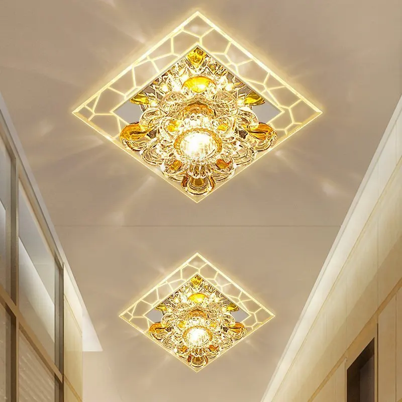 

Square aisle lights corridor LED Bulbs lamp room porch LED ceiling lights crystal lamp LU62250 ZL408