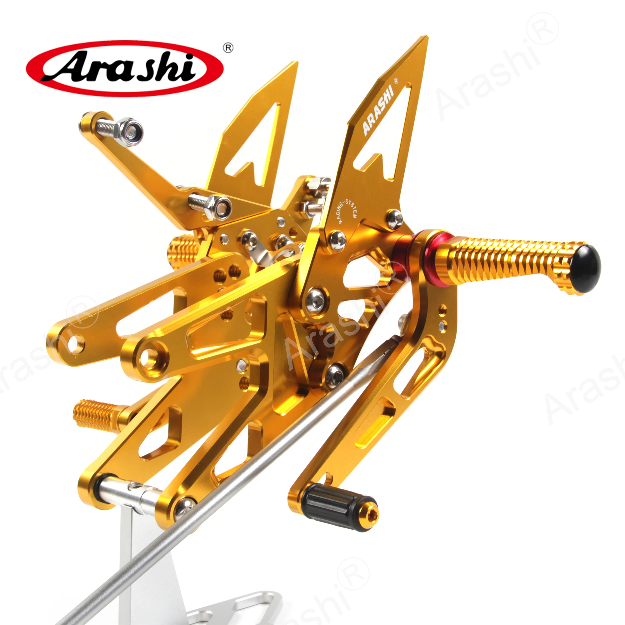 Arashi мотоциклетная Подножка для YAMAHA YZF-R6 2003-2005 с ЧПУ Регулируемые Rider подножки Rearset подножка YZF R6 2003 2004 2005