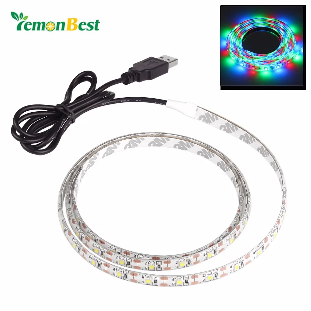 2m/6.6ft Led Strip Light Waterproof 3528 SMD USB 120LED String Lamp Cool White Warm RGB DC5V | Лампы и освещение