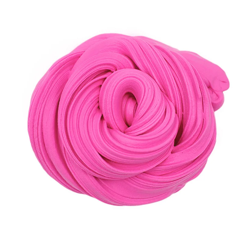Красочные Пушистые Floam Slime пенопластовые бусины поставки антистресс хлопковая глина волшебный песок игрушка Интеллектуальный Пластилин для детей - Цвет: Roseo Slime