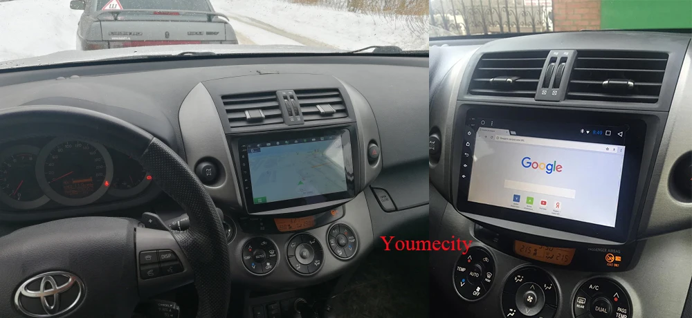 Автомобильный Dvd мультимедийный плеер Youmecity для Toyota RAV4 Rav 4 2007 2008 2009 2010 2011 2din Gps Wifi Rds Android 9,0 Carplay 8 ядер